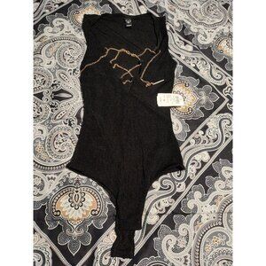 Windsor Black  Body Suit  Size Xs NWT